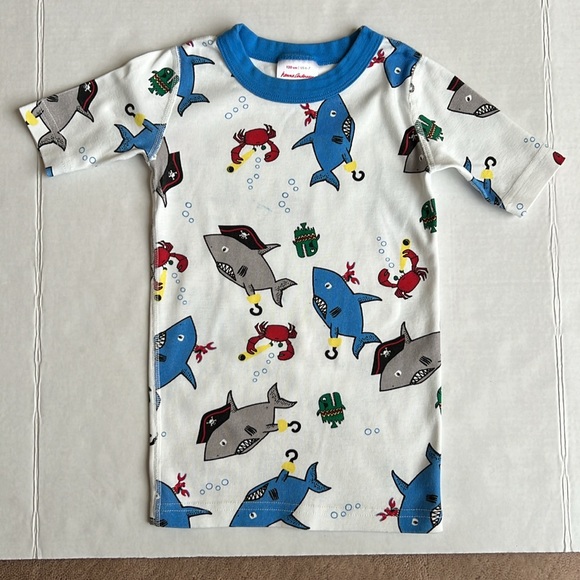 Hanna Andersson Print Short John Pajama set GUC - Picture 2 of 7